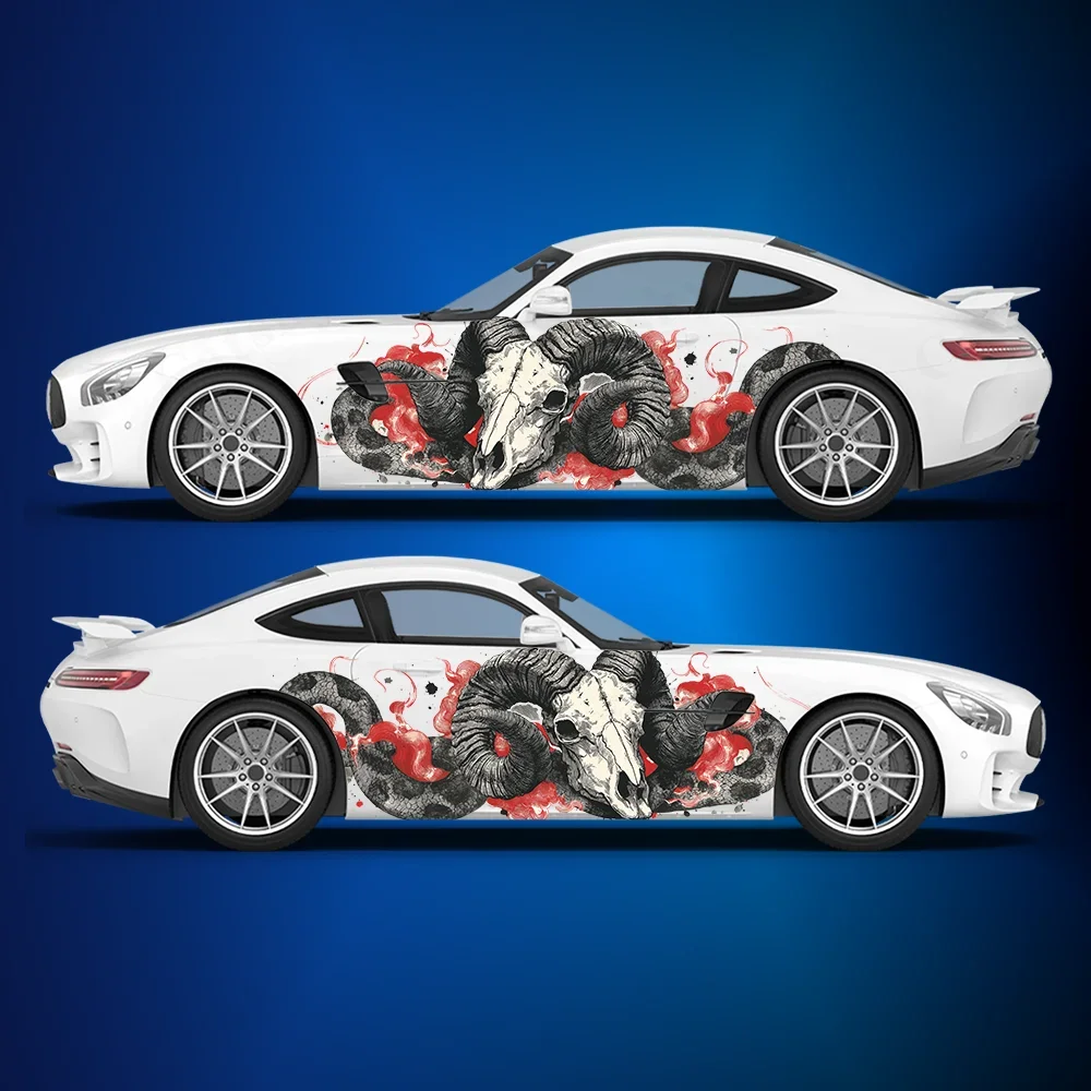Goat Head Skull and Snake Car Vinyl Wraps Decal PVC Anti Scratch Sticker Suitable for Trucks SUV Decor Auto Accessories
Goat Head Skull and Snake Car Vinyl Wraps Decal PVC Anti Scratch Sticker Suitable for Trucks SUV Decor Auto Accessories