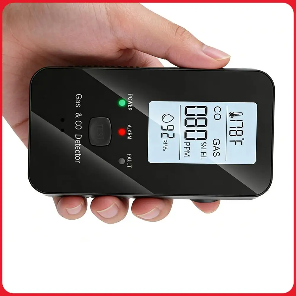 4-in-1 Gas & Carbon Monoxide Detector with Temperature Humidity Display Rv Methane Gas Detector for Home RV Camping Apartment
4-in-1 Gas & Carbon Monoxide Detector with Temperature Humidity Display Rv Methane Gas Detector for Home RV Camping Apartment