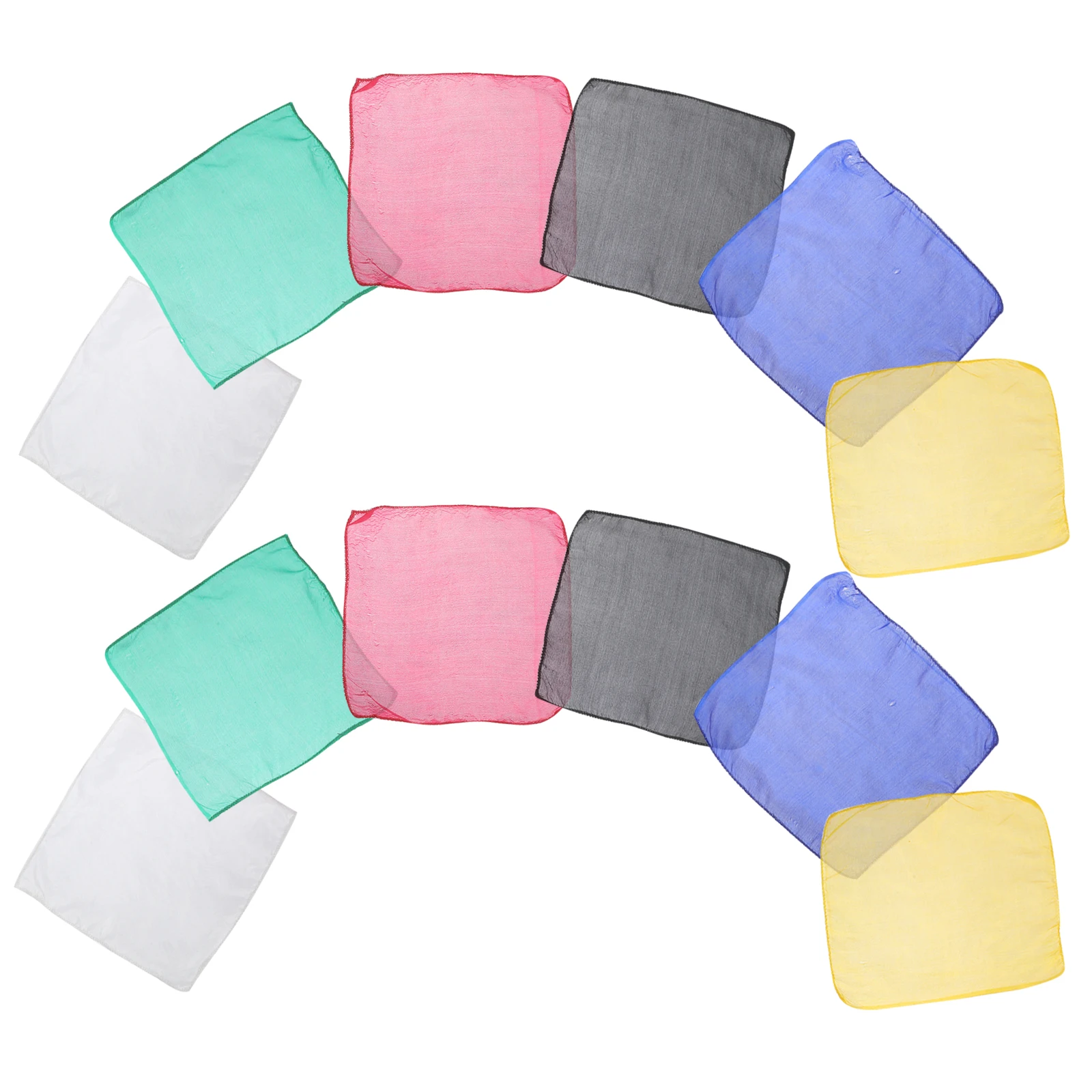 12 Pcs Scarf 15x15cm Colorful Trick Prop Silk Lightweight Party Stage Performance Toy Magician Accessories
12 Pcs Scarf 15x15cm Colorful Trick Prop Silk Lightweight Party Stage Performance Toy Magician Accessories