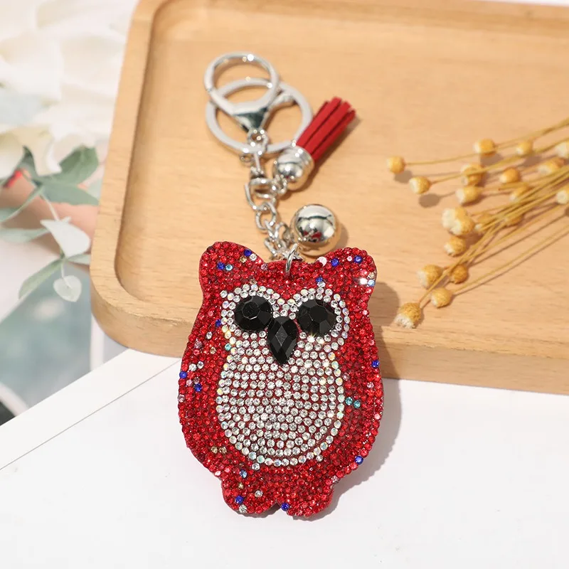 1Pcs Cute Cartoon Owl Rhinestone Keychain Fashionable Bag Tassel Pendant Animal Key Accessory
1Pcs Cute Cartoon Owl Rhinestone Keychain Fashionable Bag Tassel Pendant Animal Key Accessory