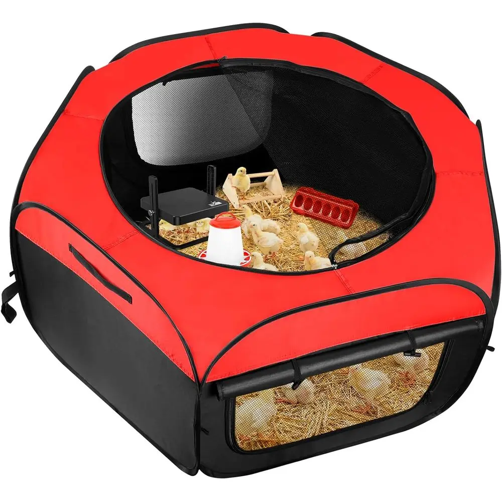 Brooder Box for Chick Starter Kit, 6-in-1 Chicken Brooder Pen Tent with 10 * 10 in Brooder Heating Plate, Chicks Feeder &Waterer
Brooder Box for Chick Starter Kit, 6-in-1 Chicken Brooder Pen Tent with 10 * 10 in Brooder Heating Plate, Chicks Feeder &Waterer