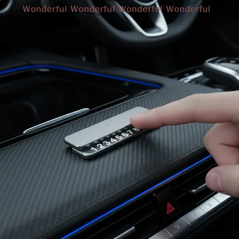 Creative Hidden New Car Parking Sign Phone Number Plate Temporary Display with Removable Card for Contact in Apartment Parking
Creative Hidden New Car Parking Sign Phone Number Plate Temporary Display with Removable Card for Contact in Apartment Parking