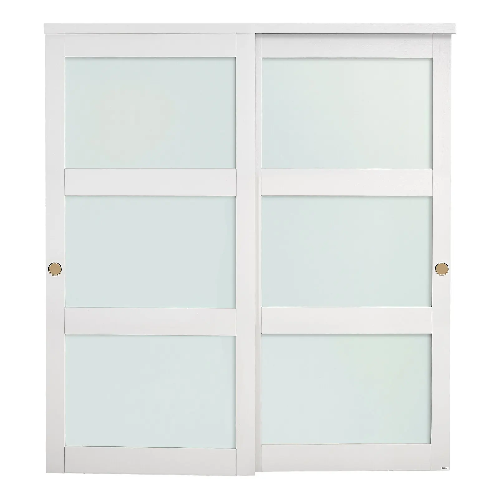 Sliding Closet Door, 72" (Double 37") X 80", 3-Lite Frosted Glass Bypass Sliding Doors With Hardware Kit & Floor Guide, Solid
Sliding Closet Door, 72" (Double 37") X 80", 3-Lite Frosted Glass Bypass Sliding Doors With Hardware Kit & Floor Guide, Solid