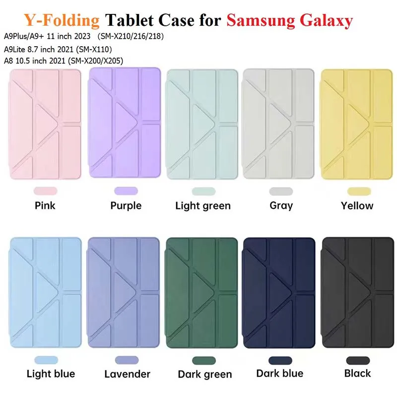 Чехол-книжка Y-образной формы для Samsung Galaxy Tab A11 Plus / A9 Plus 10.9'' 2025, для Galaxy Tab A9/A11 8.7'' A8 X200, с прозрачной задней панелью и держателем для стилуса
Чехол-книжка Y-образной формы для Samsung Galaxy Tab A11 Plus / A9 Plus 10.9'' 2025, для Galaxy Tab A9/A11 8.7'' A8 X200, с прозрачной задней панелью и держателем для стилуса