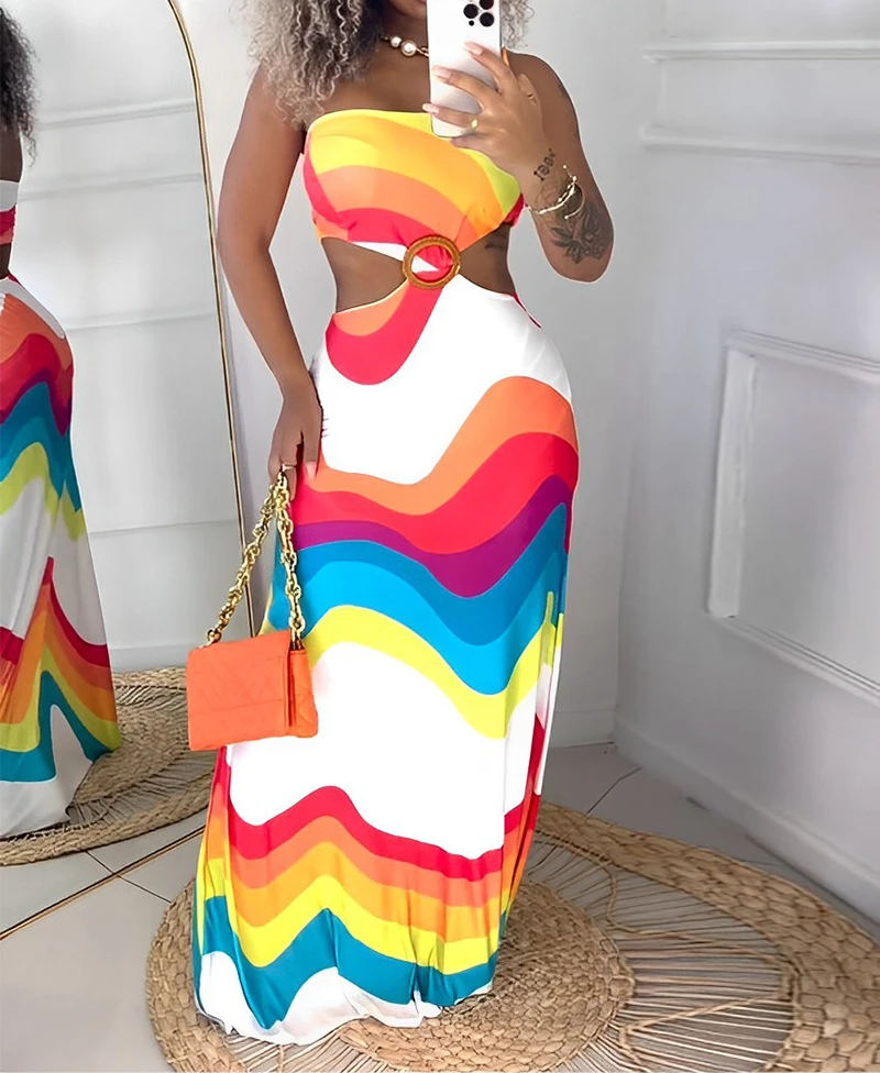 Women's Sexy Dresses Multi-Color Abstract Print Hollow Out Vacation Dress Summer 2024 Daily New Fashion Long Skirt for Female
Women's Sexy Dresses Multi-Color Abstract Print Hollow Out Vacation Dress Summer 2024 Daily New Fashion Long Skirt for Female
