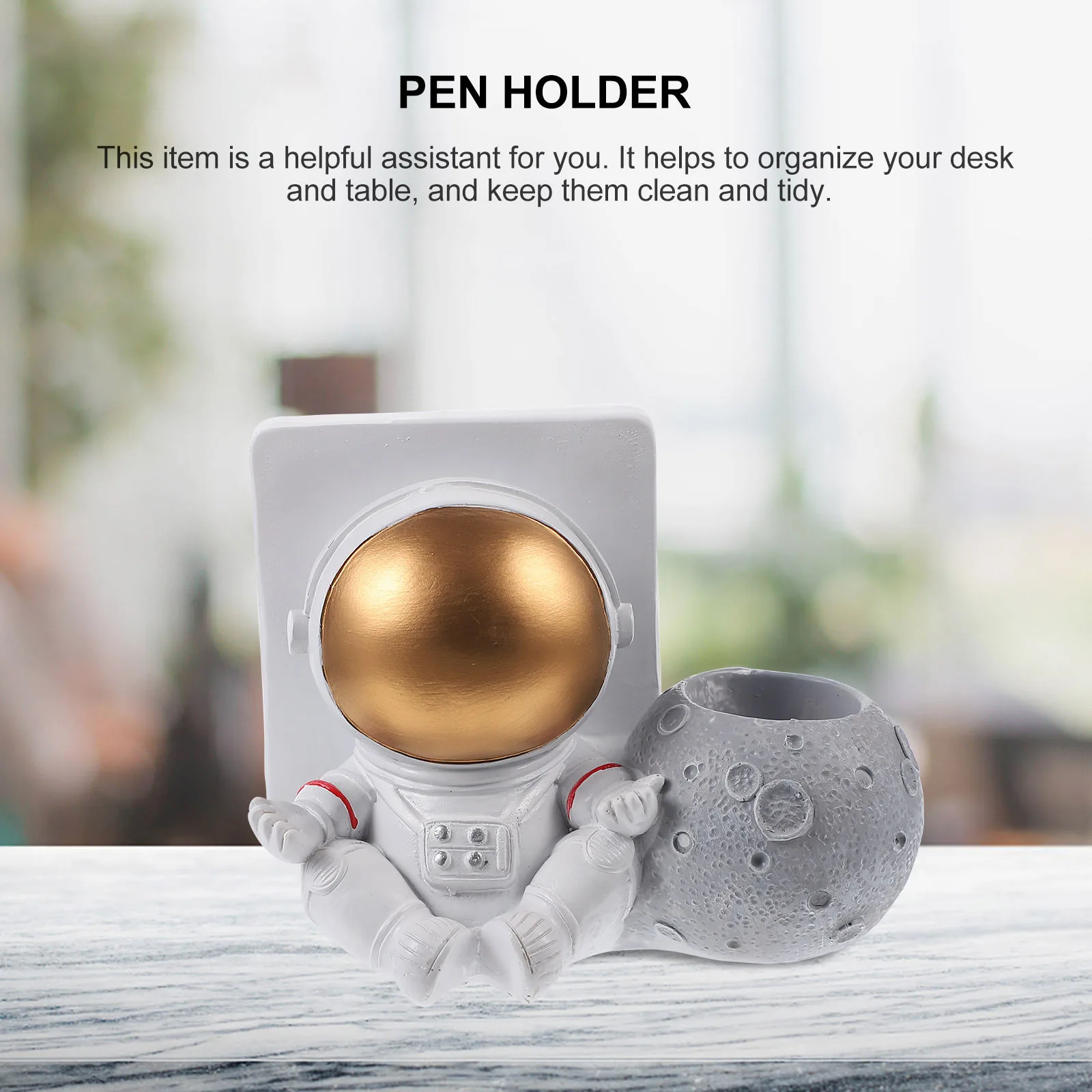 1Pcs Creative Astronaut Pen Holder Pencil Makeup Tools Container Desktop Organizer Storage Box for Office School Use
1Pcs Creative Astronaut Pen Holder Pencil Makeup Tools Container Desktop Organizer Storage Box for Office School Use