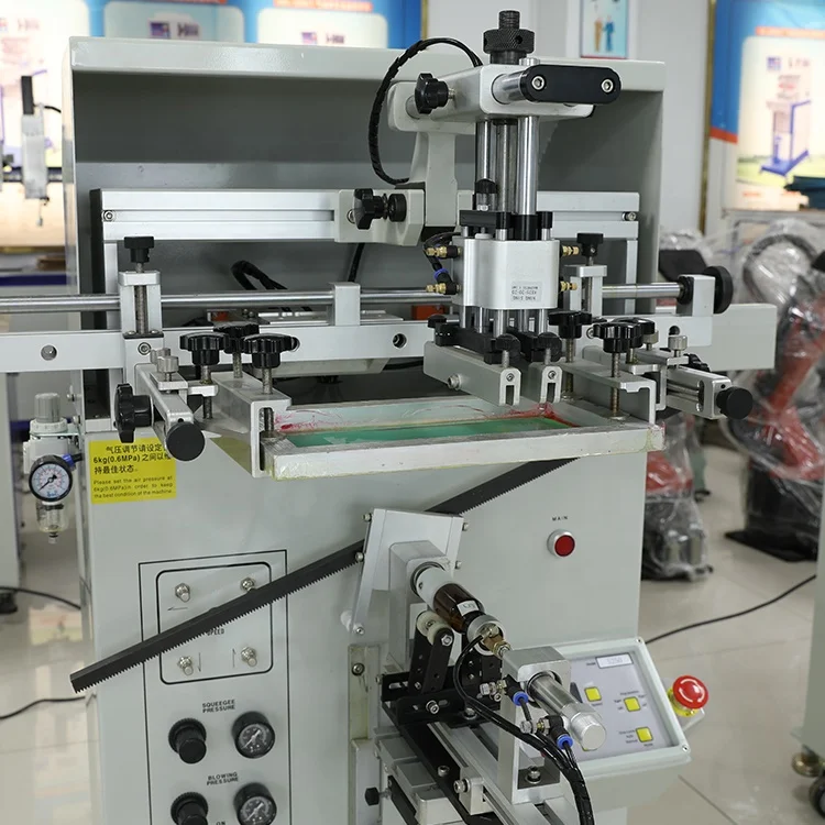 Semi Auto Cylindrical Silk Paper Cup Curved Screen Printing Machine 
Semi Auto Cylindrical Silk Paper Cup Curved Screen Printing Machine