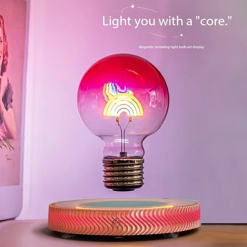 Magnetic levitation rainbow light bulb, high-end technology creative gift, birthday gift, furniture decoration, internet famous
Magnetic levitation rainbow light bulb, high-end technology creative gift, birthday gift, furniture decoration, internet famous