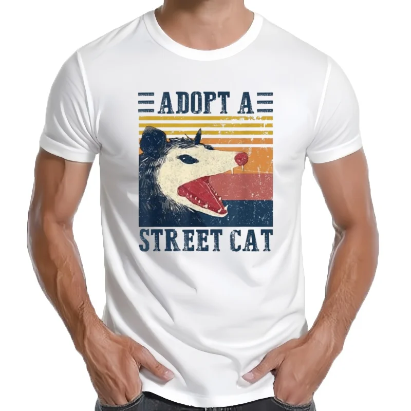 Adoptar un gato callejero, camisetas divertidas de gambas, ropa informal de algodón con gráfico de estilo vera
Adoptar un gato callejero, camisetas divertidas de gambas, ropa informal de algodón con gráfico de estilo vera