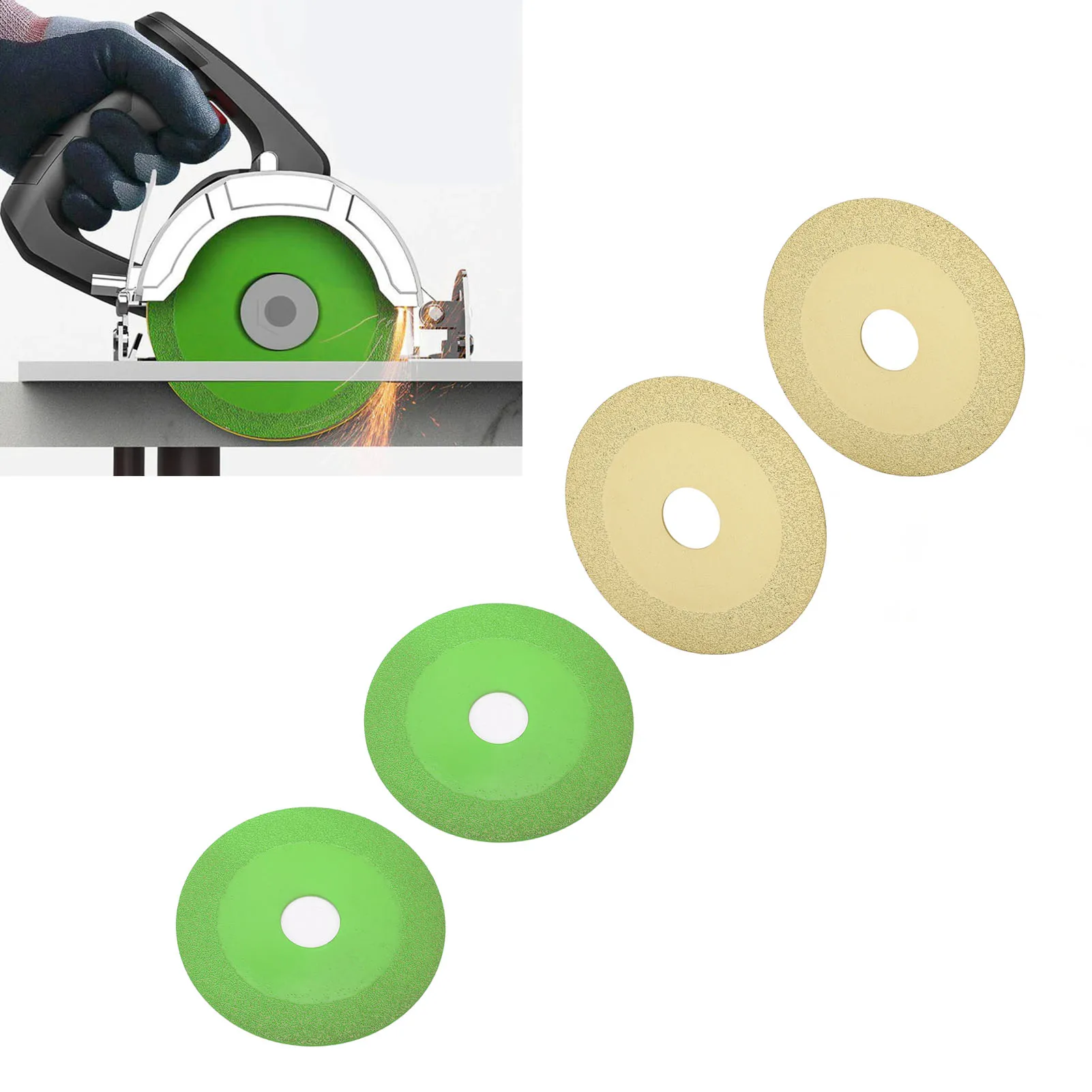 2 Pcs Glass Cutting Disc 22mm ID 100mm OD 15mm Sand Width 1mm Thick Diamond Saw Blade for Tile Crystal Wine Bottle
2 Pcs Glass Cutting Disc 22mm ID 100mm OD 15mm Sand Width 1mm Thick Diamond Saw Blade for Tile Crystal Wine Bottle