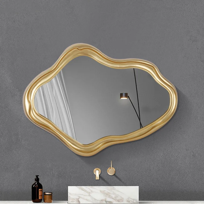 Baroque bathroom mirror, Nordic ins irregular decorative , living room dining side wall hanging household special-shaped makeup
Baroque bathroom mirror, Nordic ins irregular decorative , living room dining side wall hanging household special-shaped makeup