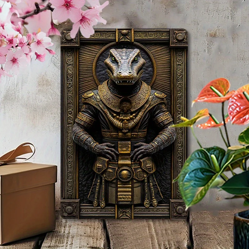 Ancient Egyptian Crocodile God Aluminum Wall Art, Metal Home Decor Sign for Living Room, Dorm, Weather-Resistant Artwork
Ancient Egyptian Crocodile God Aluminum Wall Art, Metal Home Decor Sign for Living Room, Dorm, Weather-Resistant Artwork