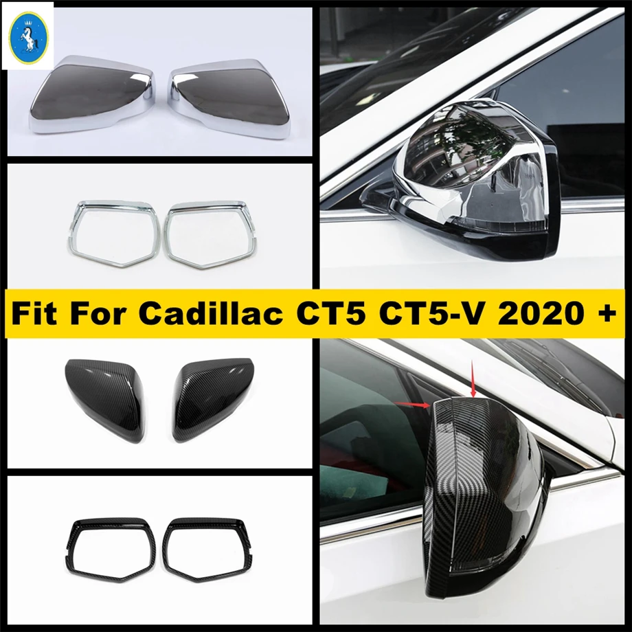 Chrome / Carbon Fiber Door Rearview Mirror & Rain Eyebrow Blades Decoration Cover Trim Fit For Cadillac CT5 CT5-V 2020 - 2022
Chrome / Carbon Fiber Door Rearview Mirror & Rain Eyebrow Blades Decoration Cover Trim Fit For Cadillac CT5 CT5-V 2020 - 2022