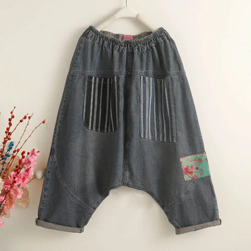 Baggy Jeans for Women Patchwork Casual 2026 Summer Loose Calf Length Denim Harem Pants Elastic Waist Streetwear Women Clothing
Baggy Jeans for Women Patchwork Casual 2026 Summer Loose Calf Length Denim Harem Pants Elastic Waist Streetwear Women Clothing