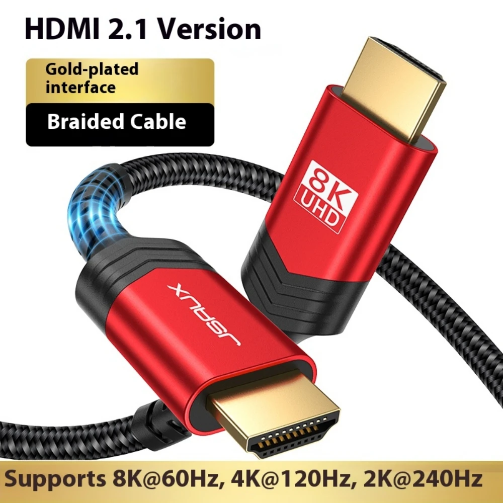 8K HDMI Cable 2.1 2 Pack 6ft, 48Gbps Ultra High Speed HDMI Cable Cord HDCP 2.2 & 2.3 HDR 10 eARC ARC Compatible with Switch 2
8K HDMI Cable 2.1 2 Pack 6ft, 48Gbps Ultra High Speed HDMI Cable Cord HDCP 2.2 & 2.3 HDR 10 eARC ARC Compatible with Switch 2