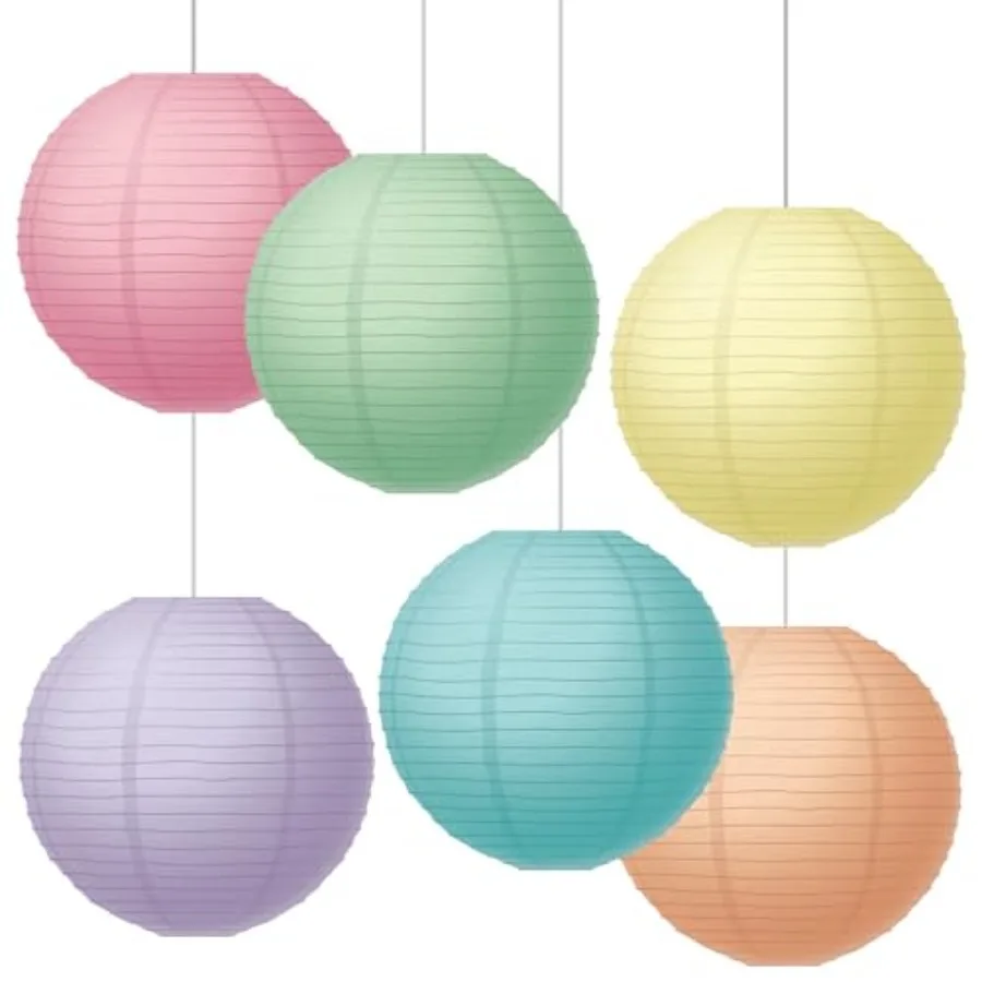 Pastel Pop 8" Hanging Paper Lanterns
Pastel Pop 8" Hanging Paper Lanterns