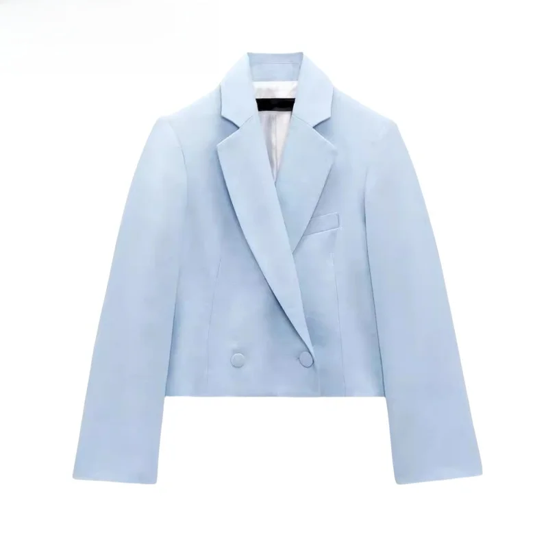 Autumn New Women's Casual Linen Blend ort Double-Breasted Suit Jaet Versatile Long Sve Color Faion 244770 326... 
Autumn New Women's Casual Linen Blend ort Double-Breasted Suit Jaet Versatile Long Sve Color Faion 244770 326...