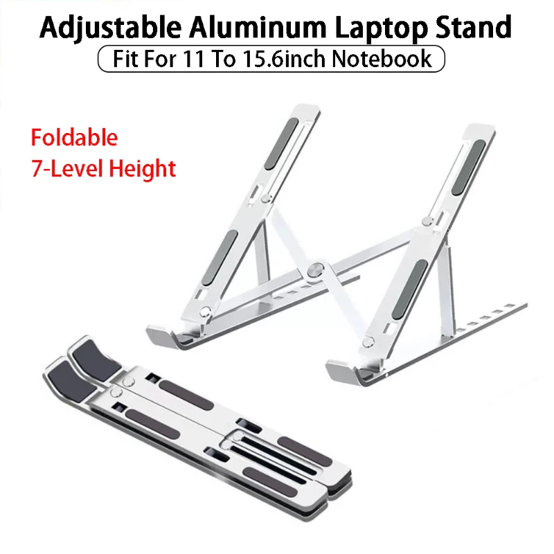 Adjustable Foldable Laptop Holder Stand Aluminum Alloy Portable Non-slip Bracket Lifting Holder for 11"-15.6” Notebook Computer
Adjustable Foldable Laptop Holder Stand Aluminum Alloy Portable Non-slip Bracket Lifting Holder for 11"-15.6” Notebook Computer