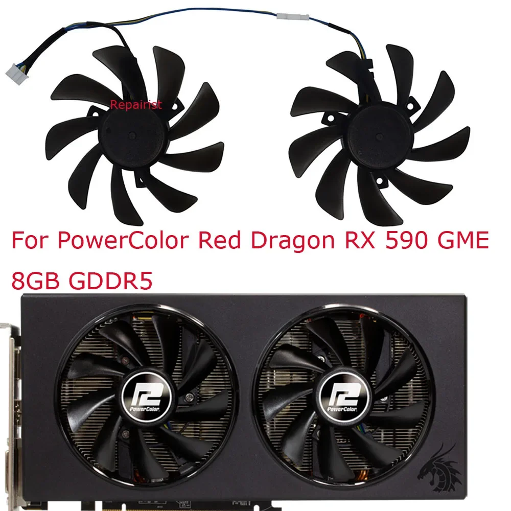 2Pcs/Set,Graphics Card Fan,CF9015H12S,For PowerColor Red Dragon Radeon RX 590 RX590 GME 8GB GDDR5,GPU Cards Cooling
2Pcs/Set,Graphics Card Fan,CF9015H12S,For PowerColor Red Dragon Radeon RX 590 RX590 GME 8GB GDDR5,GPU Cards Cooling