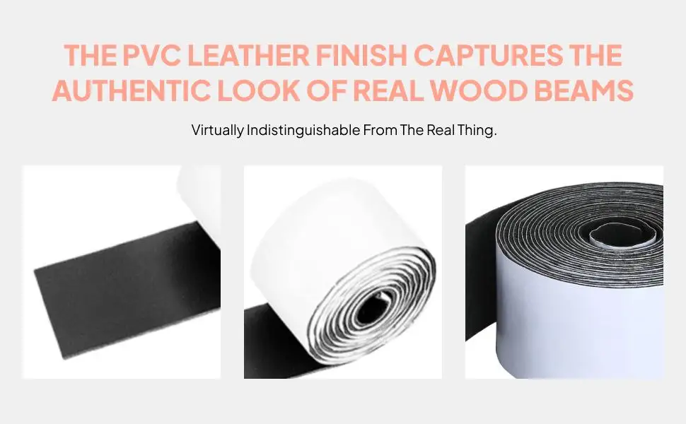 Architectural Decorative Faux Wood Beam Strap Flexible PVC Leather Covering for Ceiling Beams Mantels Shutters
Architectural Decorative Faux Wood Beam Strap Flexible PVC Leather Covering for Ceiling Beams Mantels Shutters