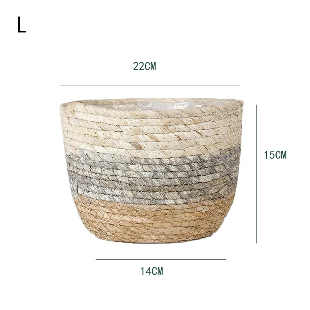 Woven Storage Basket Flower Pot Seagrass Seagrass Rattan Plant Flower Straw Pots Natural Seaweed Woven Straw Basket Storage Pot
Woven Storage Basket Flower Pot Seagrass Seagrass Rattan Plant Flower Straw Pots Natural Seaweed Woven Straw Basket Storage Pot