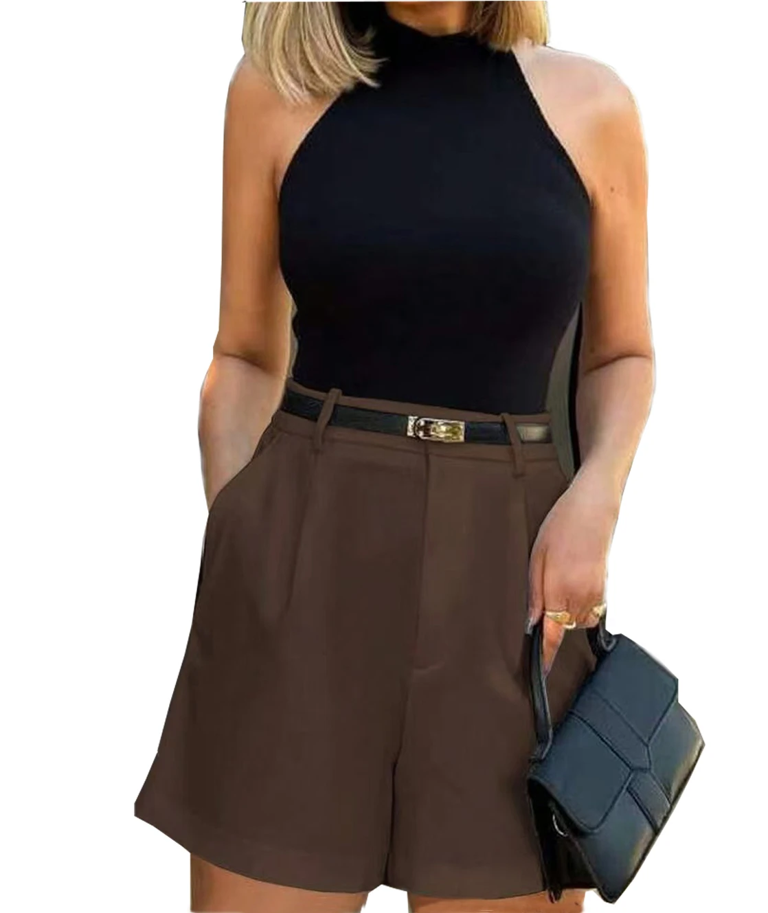 Women's High-Waisted Flowy A-Line Denim Shorts (Belt Not Included)
Women's High-Waisted Flowy A-Line Denim Shorts (Belt Not Included)