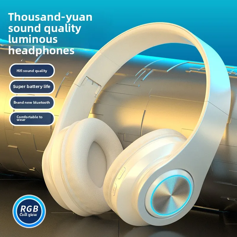 Bluetooth headset head-mounted sports style luminous bass mobile phone wireless sports game gift headset call function
Bluetooth headset head-mounted sports style luminous bass mobile phone wireless sports game gift headset call function
