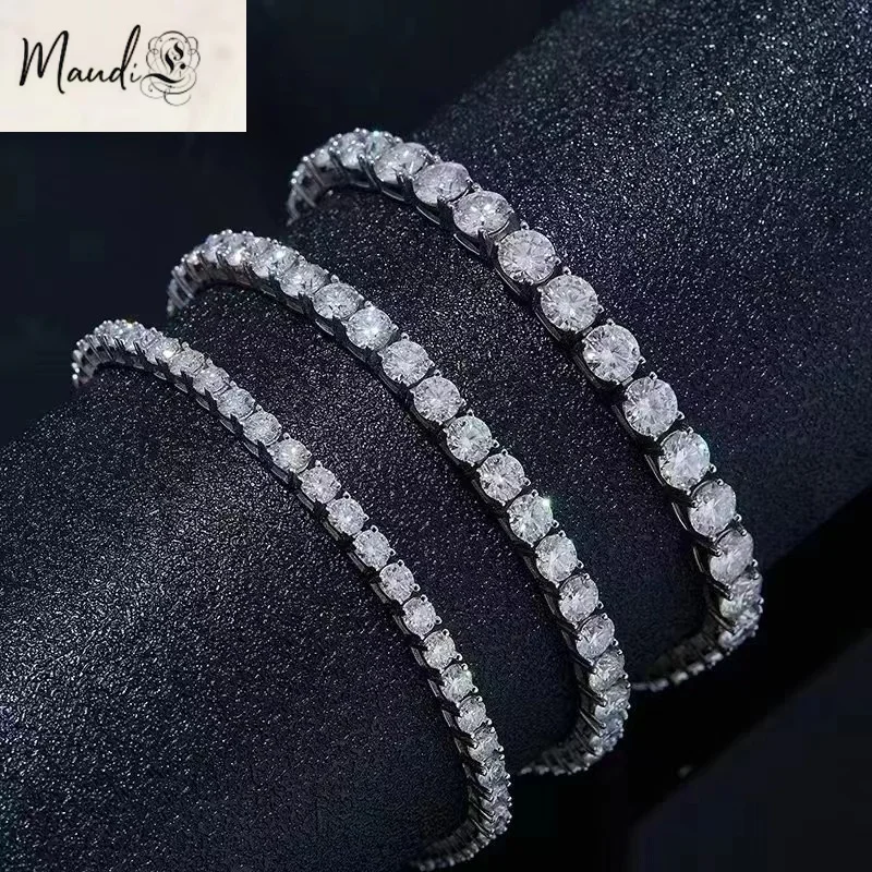Certified MoissaniteTennis Bracelet for Women Men 925 Sterling Silver with White Gold Plated Full Diamond Jewelry Gift
Certified MoissaniteTennis Bracelet for Women Men 925 Sterling Silver with White Gold Plated Full Diamond Jewelry Gift