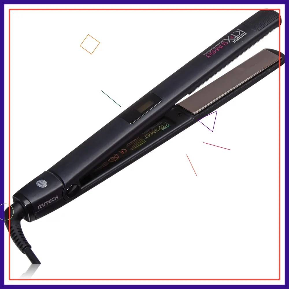 1-Inch Professional Flat Iron with Adjustable Heat to 450°F, Dual Voltage, Auto Shut-off
1-Inch Professional Flat Iron with Adjustable Heat to 450°F, Dual Voltage, Auto Shut-off