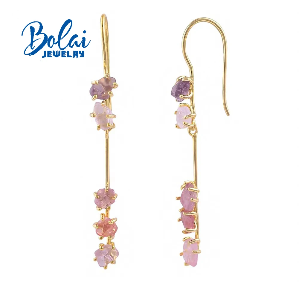 6cm Long Handmade colorful spinel rough earring,original unique gemstone design fashion looking fine jewelry 925 sterling silver 
6cm Long Handmade colorful spinel rough earring,original unique gemstone design fashion looking fine jewelry 925 sterling silver