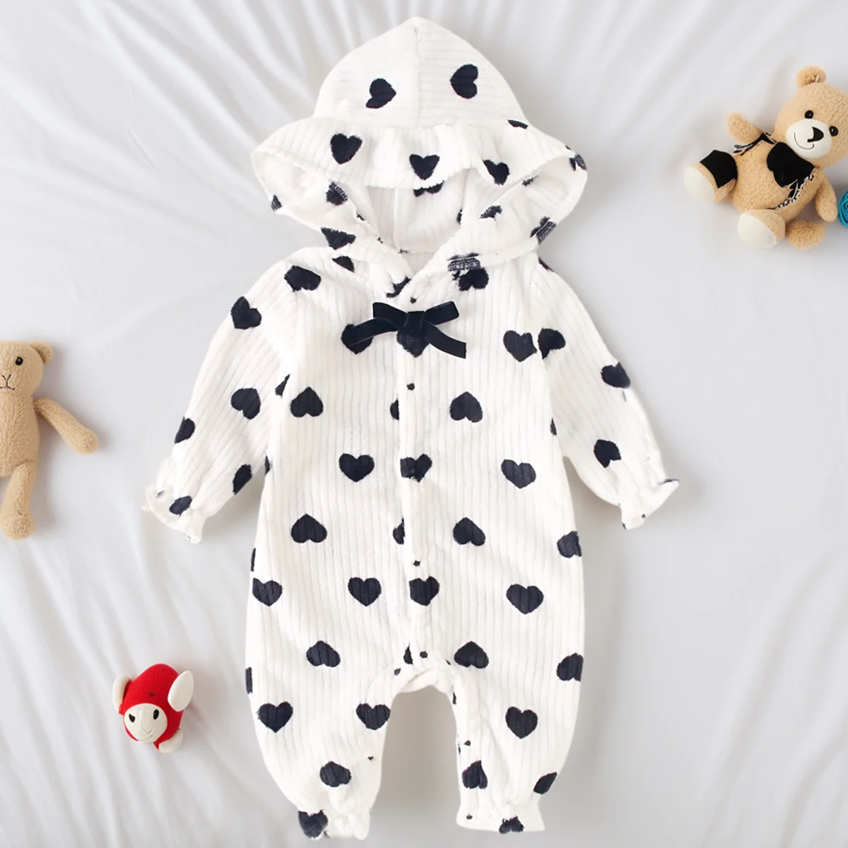 Sanlutoz Baby Rompers Cute Fleece Thickened Hooded Long Sleeve Toddler Girls Jumpsuits Winter
Sanlutoz Baby Rompers Cute Fleece Thickened Hooded Long Sleeve Toddler Girls Jumpsuits Winter