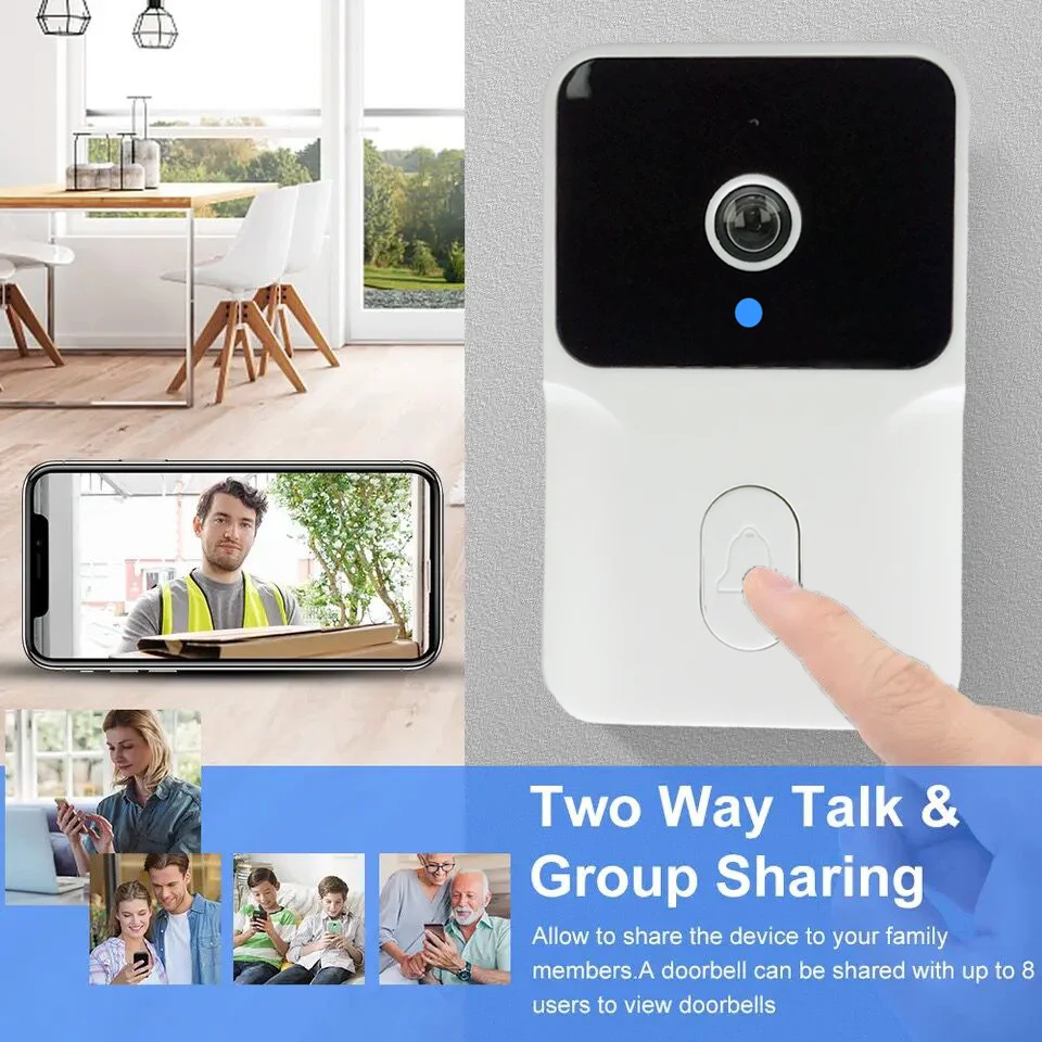 NEW M6 WiFi Video Doorbell Wireless HD Camera PIR Motion Detection IR Alarm Security Smart Home Door Bell WiFi Intercom for Home
NEW M6 WiFi Video Doorbell Wireless HD Camera PIR Motion Detection IR Alarm Security Smart Home Door Bell WiFi Intercom for Home
