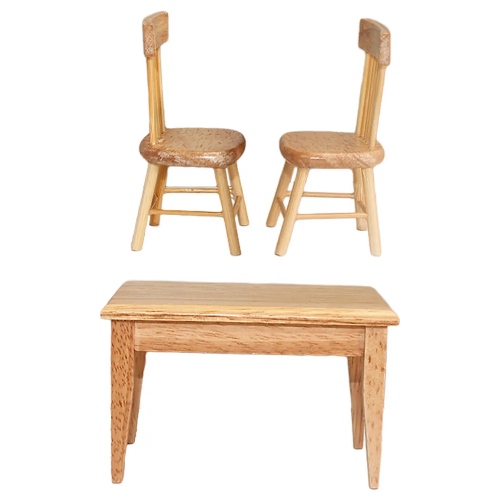 1Set Mini Table Chair Set Small Wooden Miniature Furniture for Photography Prop Mini House Decor DIY Craft Display and
1Set Mini Table Chair Set Small Wooden Miniature Furniture for Photography Prop Mini House Decor DIY Craft Display and