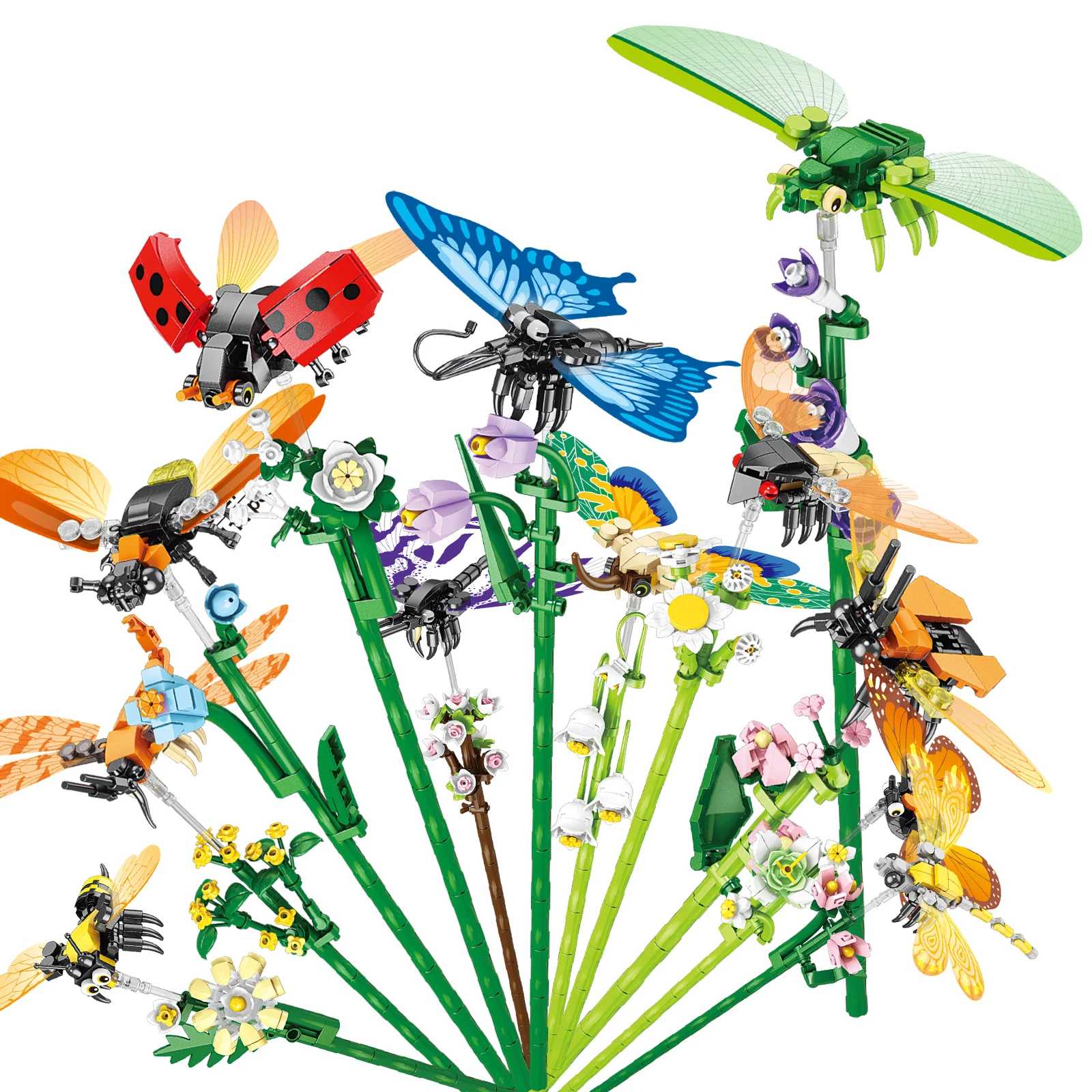 MOC насекомое + модель цветка, строительные блоки, креативный букет растений, украшение дома, игрушки, образовательная сборка, кирпичи, подарки для детей
MOC насекомое + модель цветка, строительные блоки, креативный букет растений, украшение дома, игрушки, образовательная сборка, кирпичи, подарки для детей