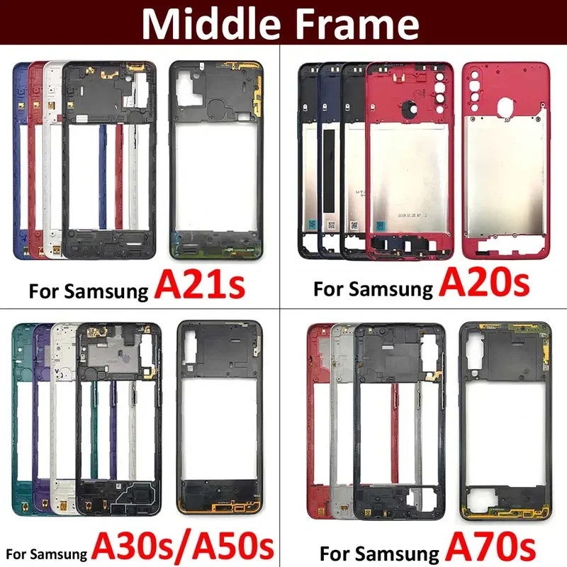 For Samsung A21s A20s A30s A50s A70s Middle Frame Holder Housing Replacement Repair Parts
For Samsung A21s A20s A30s A50s A70s Middle Frame Holder Housing Replacement Repair Parts