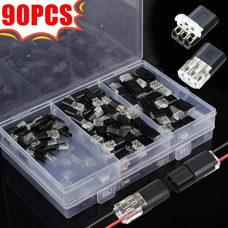 90pcs/Box Car Electrical Connector Wire Cable Automotive Electrical Connectors Strip Terminal Connection 3/2/1 Pin Way Plug
90pcs/Box Car Electrical Connector Wire Cable Automotive Electrical Connectors Strip Terminal Connection 3/2/1 Pin Way Plug
