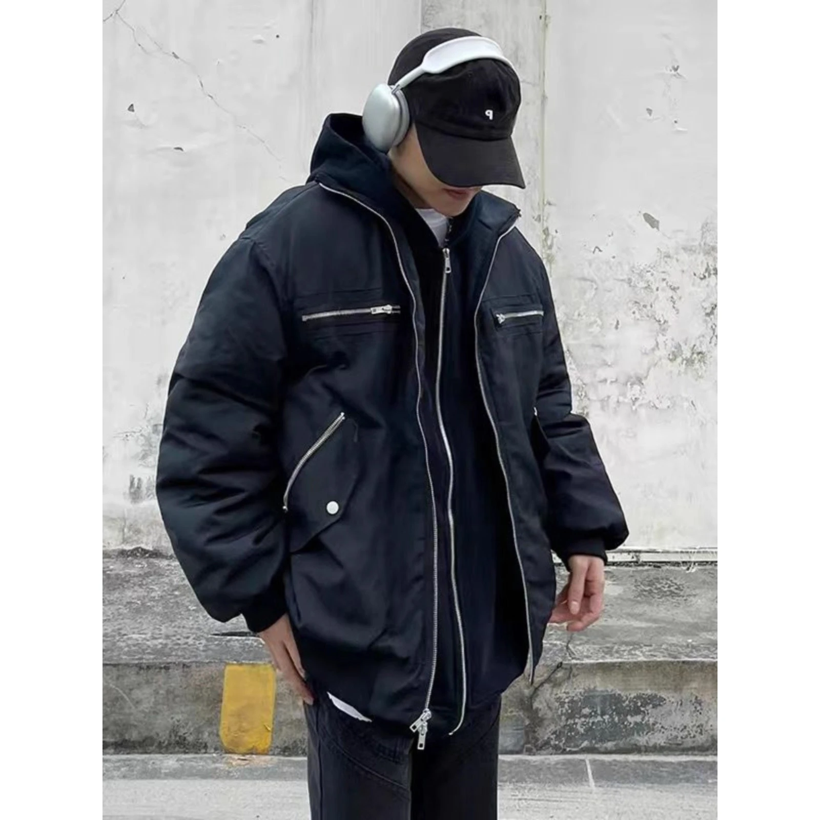 Свободная мужская бейсбольная куртка Flight Jaet, повседневная рабочая одежда в американском стиле High Street Sle, осенне-зимняя верхняя одежда
Свободная мужская бейсбольная куртка Flight Jaet, повседневная рабочая одежда в американском стиле High Street Sle, осенне-зимняя верхняя одежда