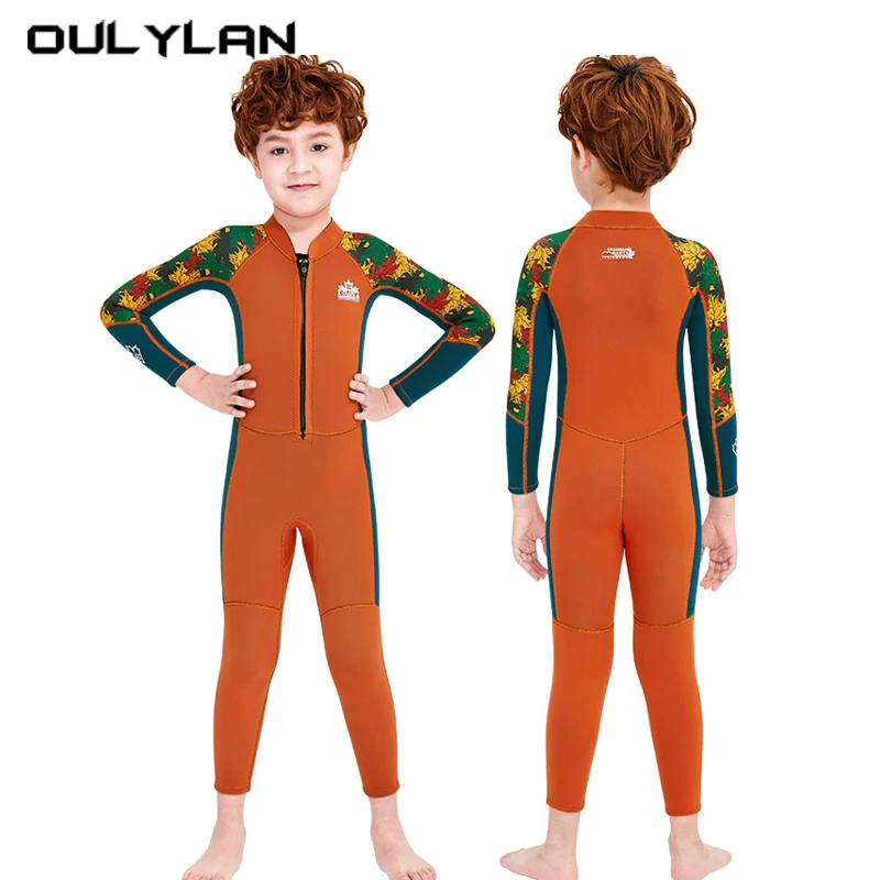 Children's Diving Suit 2.5MM Thickened Thermal Swimsuit One-Piece Long Sleeves Children Winter-Proof Swimsuit Front Zip Swimsuit
Children's Diving Suit 2.5MM Thickened Thermal Swimsuit One-Piece Long Sleeves Children Winter-Proof Swimsuit Front Zip Swimsuit