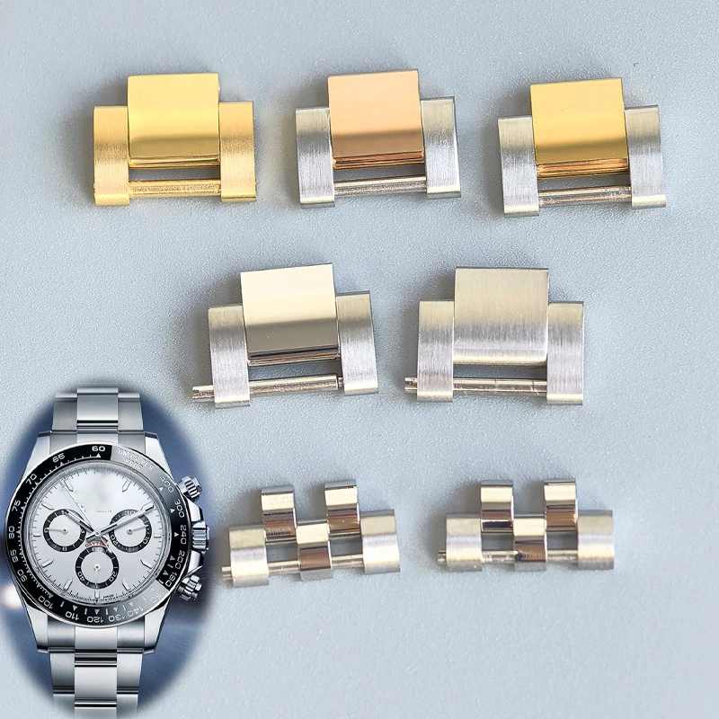 15.5mm RLX Watch Strap Extension Chain Link Fit Silver Gold SUB GMT Oyster Jubilee Stainless Stee Water Ghost Watch Accessories
15.5mm RLX Watch Strap Extension Chain Link Fit Silver Gold SUB GMT Oyster Jubilee Stainless Stee Water Ghost Watch Accessories