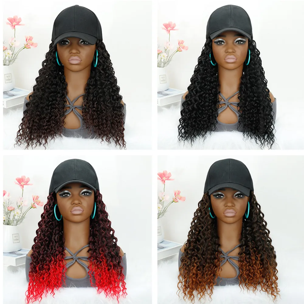 SQRDGQ Synthetic Hair Curly Wigs Women Hat with Hair Extensions 20inch Ombre Color Black Wig Vollable Hat Wigs for Woman
SQRDGQ Synthetic Hair Curly Wigs Women Hat with Hair Extensions 20inch Ombre Color Black Wig Vollable Hat Wigs for Woman