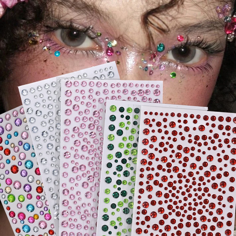1pcs Face Glitter Diamond Jewels Tattoo Stickers 3D Colorful Round Rhinestone Body Eye Gem Sticker for Music Festival Makeup Dec
1pcs Face Glitter Diamond Jewels Tattoo Stickers 3D Colorful Round Rhinestone Body Eye Gem Sticker for Music Festival Makeup Dec