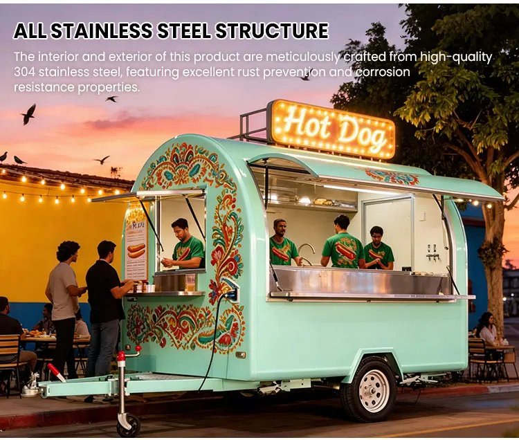 Customized Mobile Round Coffee Kiosk Food Trailer Cart With Stainless Steel Kitchen For Outdoor Festival Vending
Customized Mobile Round Coffee Kiosk Food Trailer Cart With Stainless Steel Kitchen For Outdoor Festival Vending