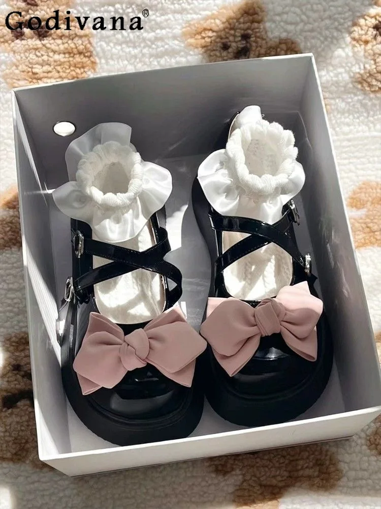 Big Head Doll Shoes Japanese Girl Lolita Sweet Cool Mary Jane Small Leather Shoes Muffin Bow JK Uniform Versatile Student Shoes
Big Head Doll Shoes Japanese Girl Lolita Sweet Cool Mary Jane Small Leather Shoes Muffin Bow JK Uniform Versatile Student Shoes