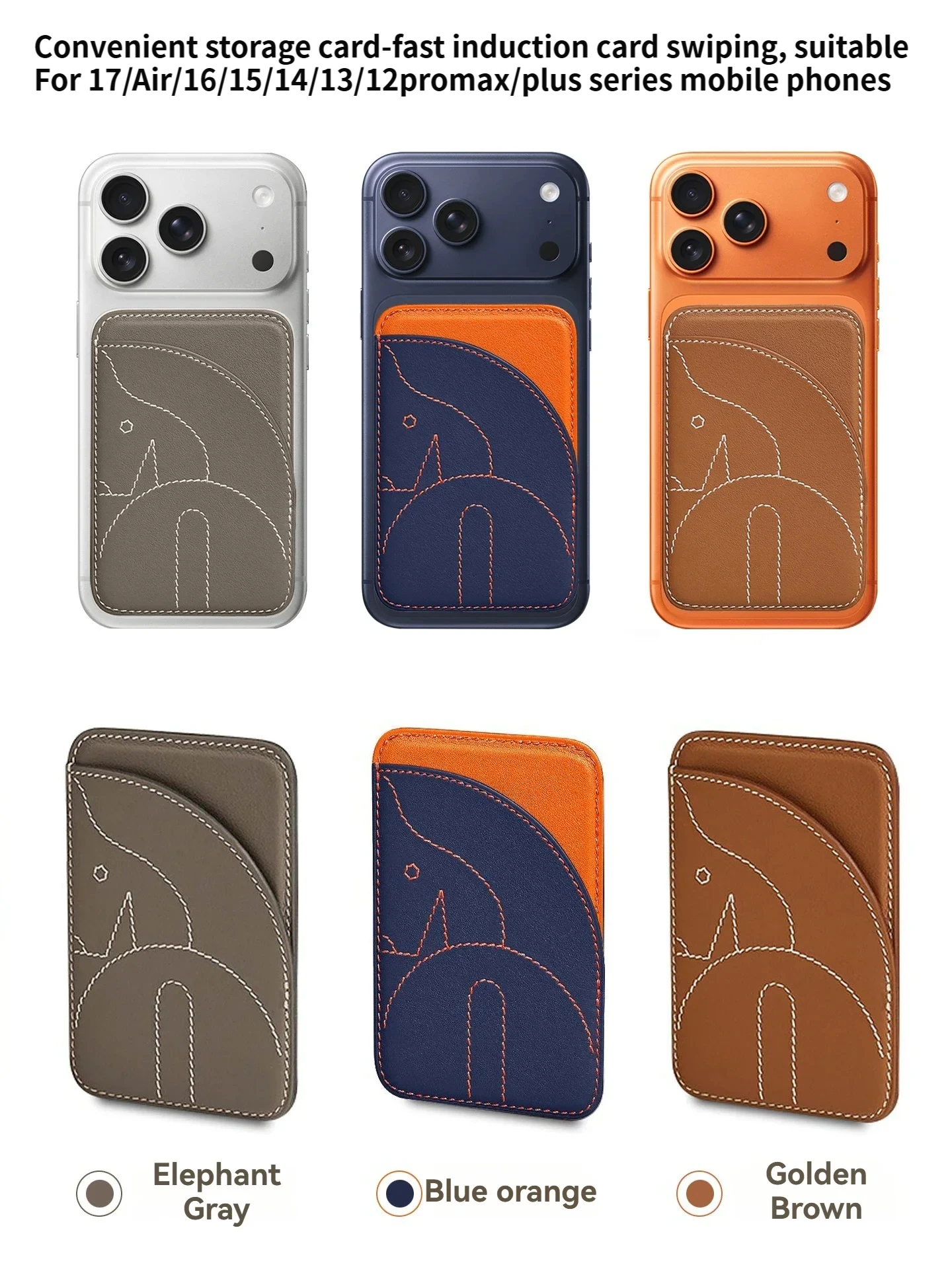 Ultra-Thin Magnetic Card Holder Yellow Genuine Leather Embroided Phone Case Compatible with Iphone 17/16/15/14/13/12/Plus/Promax
Ultra-Thin Magnetic Card Holder Yellow Genuine Leather Embroided Phone Case Compatible with Iphone 17/16/15/14/13/12/Plus/Promax