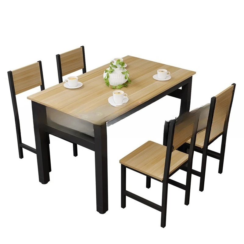 Hotel barbecue restaurant dining table and chair combination, fast food canteen food stall steel and wood long dining table
Hotel barbecue restaurant dining table and chair combination, fast food canteen food stall steel and wood long dining table