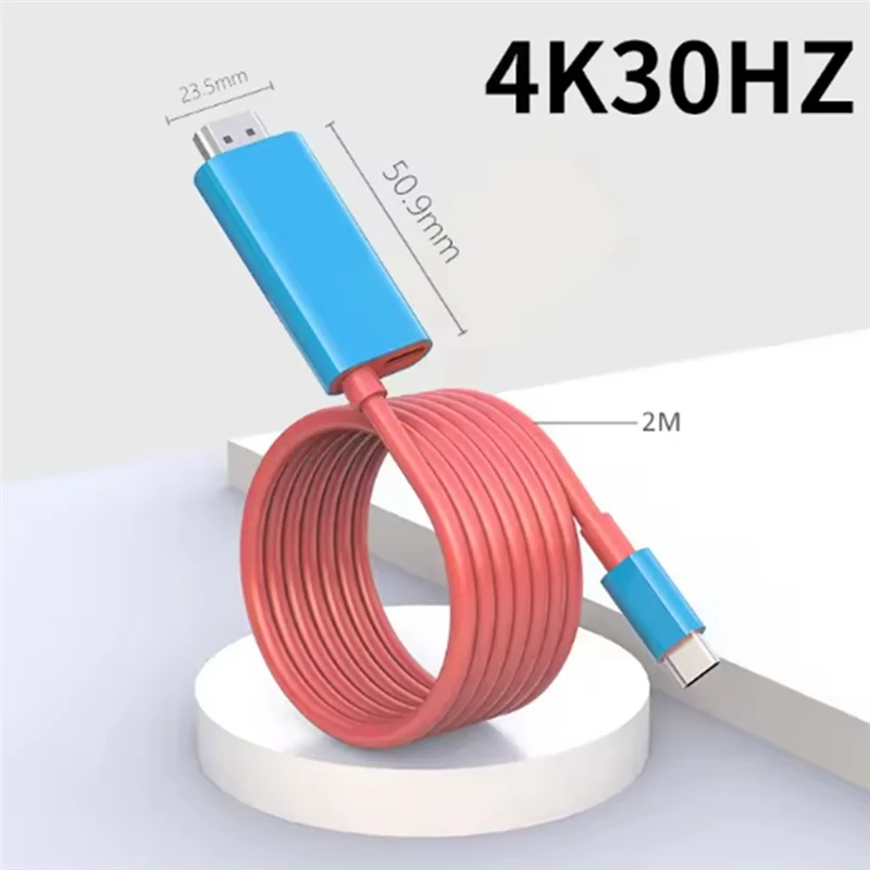 A32T-2M 4K@ 60HZ Fast Charging USB-C To Cable For Nintendo For Switch TV HD Projection Line
A32T-2M 4K@ 60HZ Fast Charging USB-C To Cable For Nintendo For Switch TV HD Projection Line