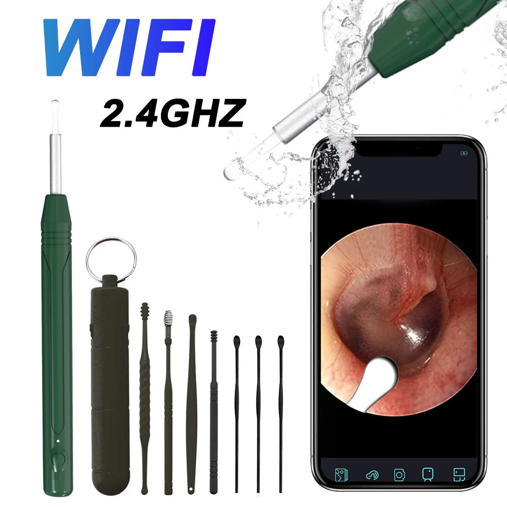 WIFI Visual Ear Digging Spoon Endoscope Camera 2.4GHZ 5V IPX Micro USB Mini cleaning Safe cameras For iPhone XIAOMI Smart Phone
WIFI Visual Ear Digging Spoon Endoscope Camera 2.4GHZ 5V IPX Micro USB Mini cleaning Safe cameras For iPhone XIAOMI Smart Phone