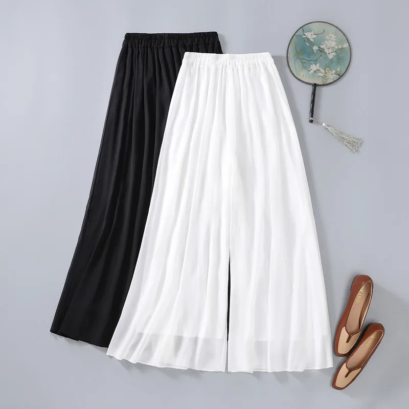 Modern High-Waist Wide-Leg Pants Women's Loose Tea Ceremony Hanfu Inner Wear Yoga Pants Dance Skirts White Chiffon Casual Tro...
Modern High-Waist Wide-Leg Pants Women's Loose Tea Ceremony Hanfu Inner Wear Yoga Pants Dance Skirts White Chiffon Casual Tro...