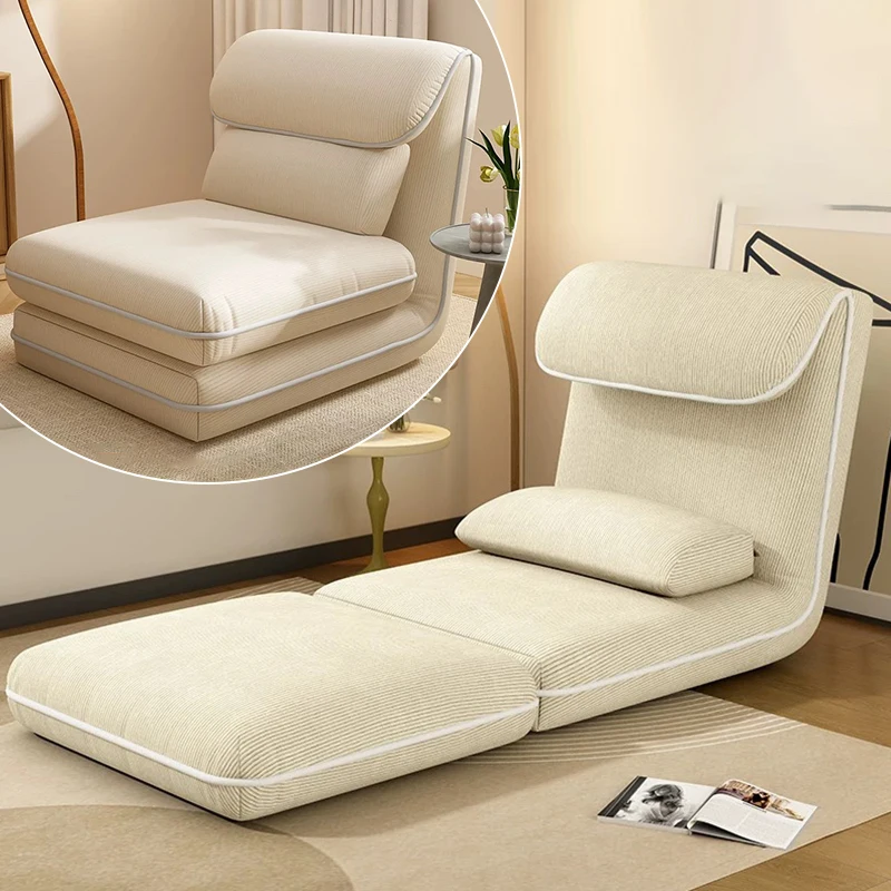 Single Lazy Sofa for Bay Window Folding Sofa Bed Multi-gear Adjustment Reclining Tatami Living Room Comfortable Floor Chairs
Single Lazy Sofa for Bay Window Folding Sofa Bed Multi-gear Adjustment Reclining Tatami Living Room Comfortable Floor Chairs