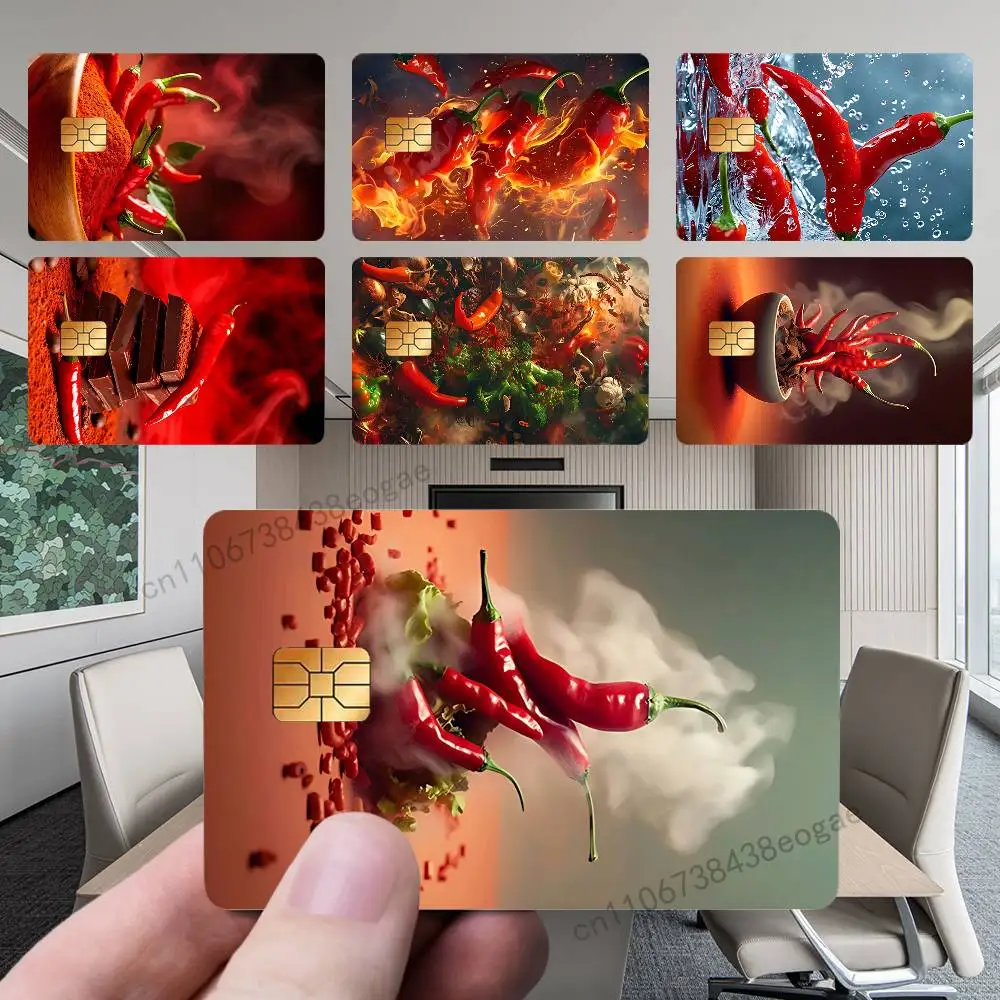 Flaming Chili Art Card Sticker PVC Film Skin Sticker For Debit Waterproof 4PCS Film Small Large Chip
Flaming Chili Art Card Sticker PVC Film Skin Sticker For Debit Waterproof 4PCS Film Small Large Chip